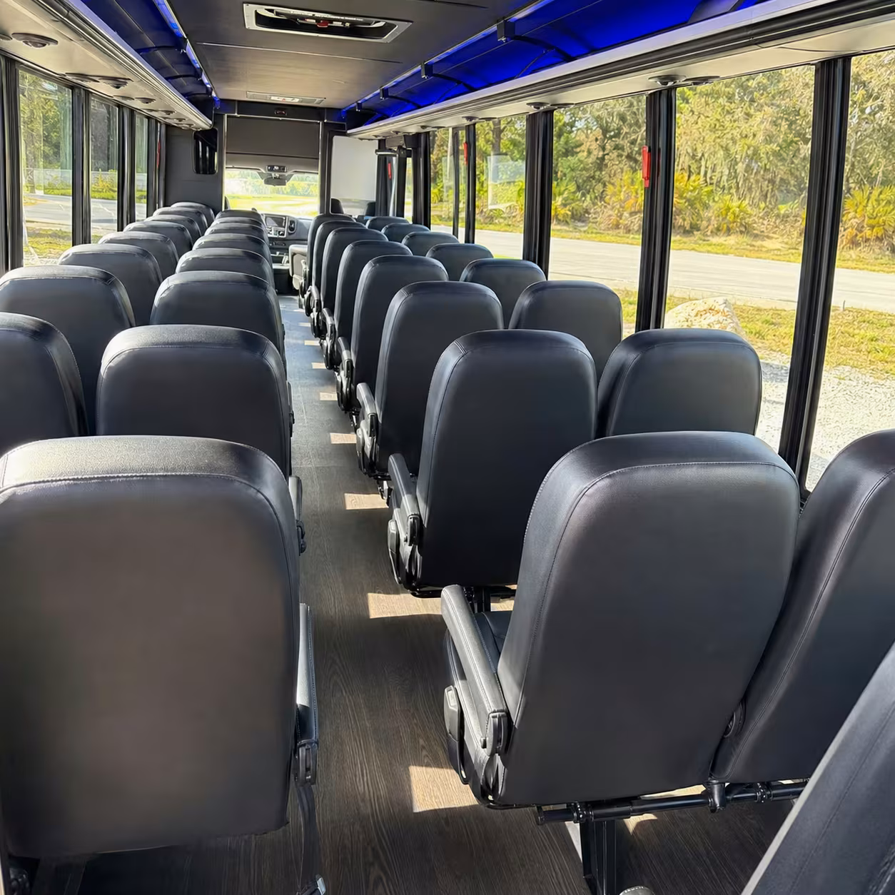28 passenger minibus inside