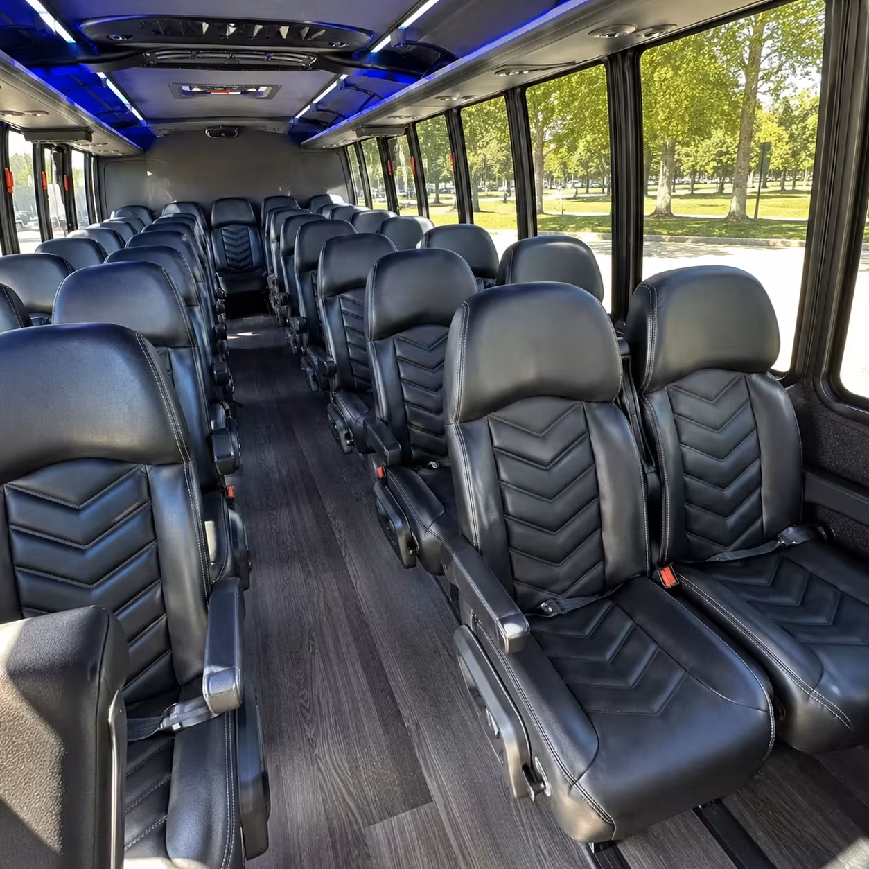 35 passenger minibus interior