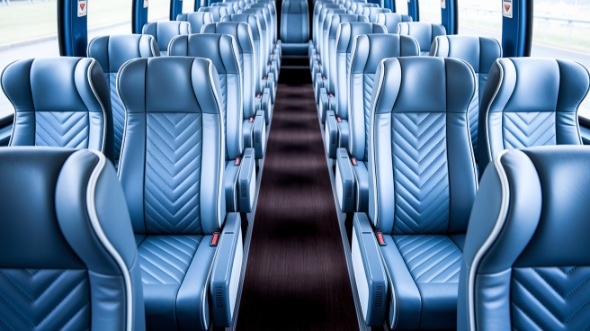 55 passenger charter bus interior