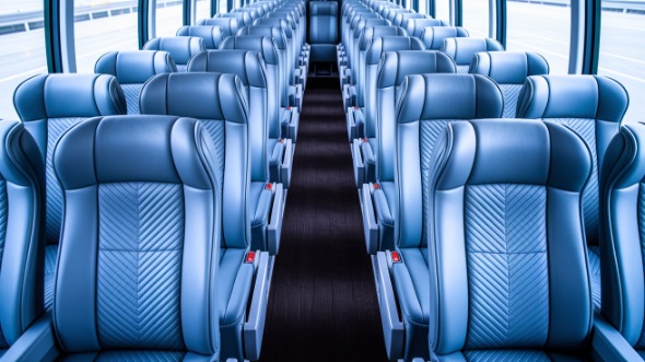 mission viejo 50 passenger charter bus interior