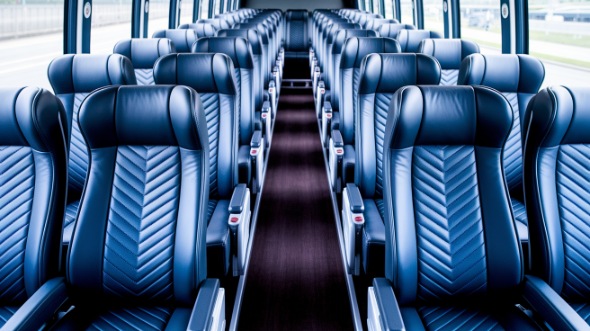 mission viejo 54 passenger charter bus inside