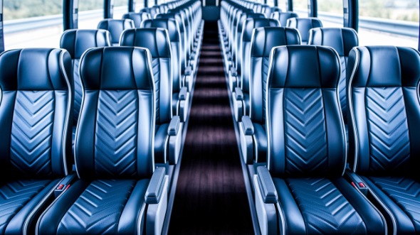 mission viejo 56 passenger charter bus inside
