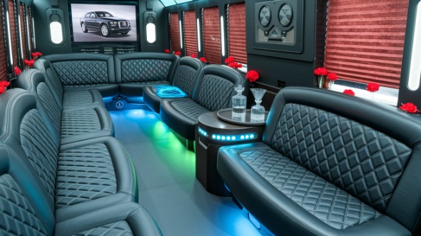 mission viejo party bus rental interior